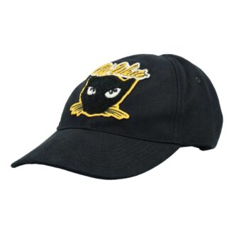 Cat Varsity gabardine baseball cap “Black”