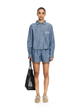 Chambray Denim Pajama Shirt