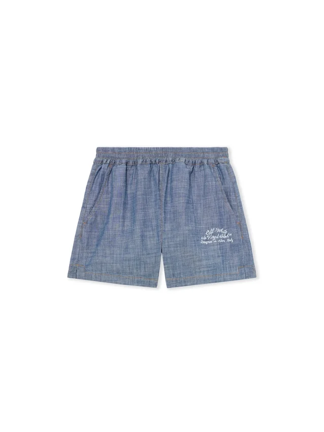 Chambray Denim Pajama Shorts Chambray Denim Pajama Shorts