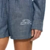 Chambray Denim Pajama Shorts Chambray Denim Pajama Shorts