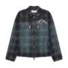 Check Jacquard Skate Coach Denim Jacket