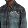 Check Jacquard Skate Coach Denim Jacket