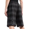 Check-Print Shorts “Black Grey”