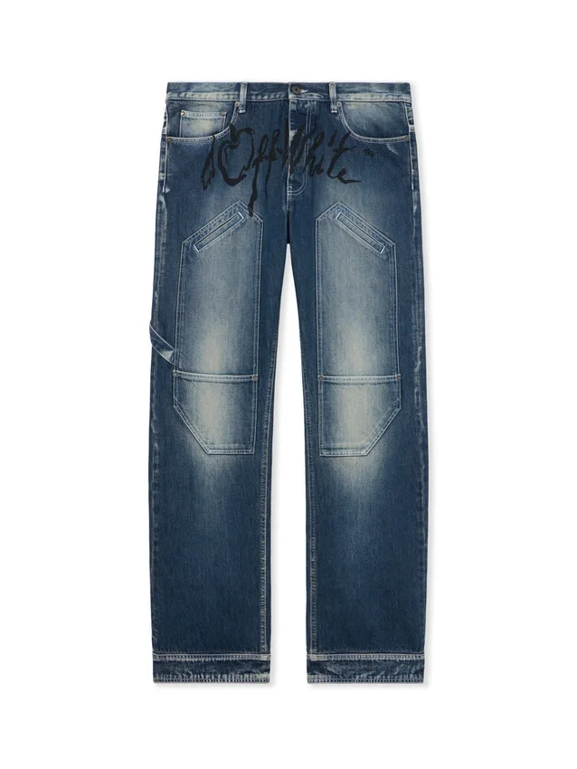 Cherry Diagonal Twist Stack Jeans Cherry Diagonal Twist Stack Jeans