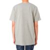 Chest Alphabet Logo Slim Fit Short Sleeve Gray