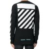 Chest Painting Printing Long Sleeves Black