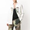 Chest Painting Printing Shirt White