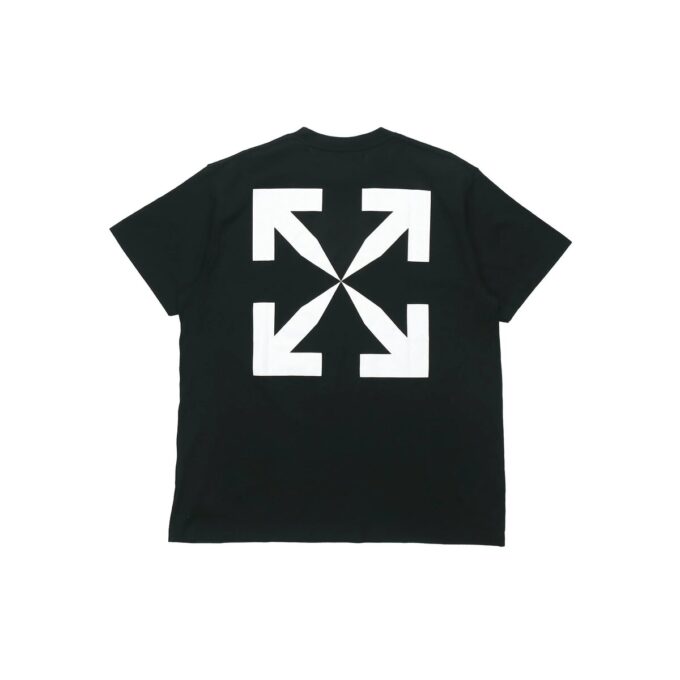 Chest Painting Printing Short Sleeve Black