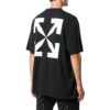 Chest Painting Printing Short Sleeve Black