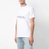Chest Pattern Printing Short Sleeve Ordinary Version White