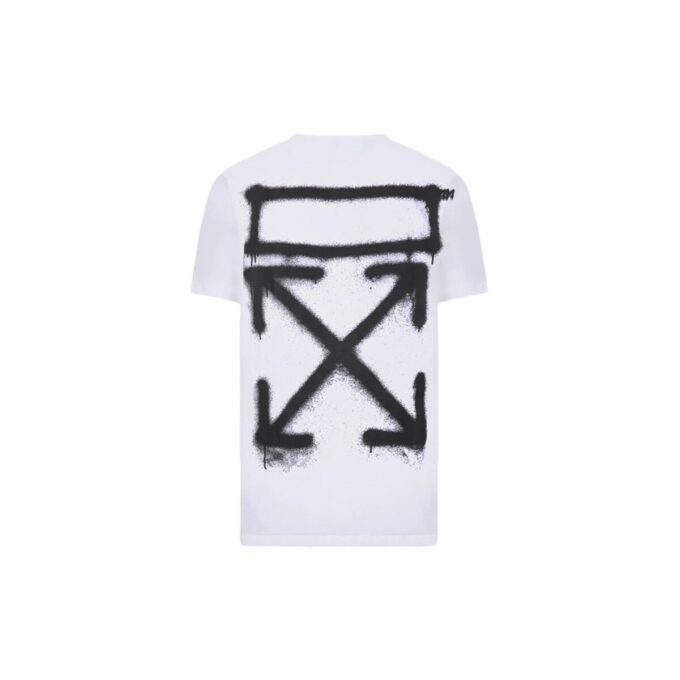 Chest Printing Short Sleeve White