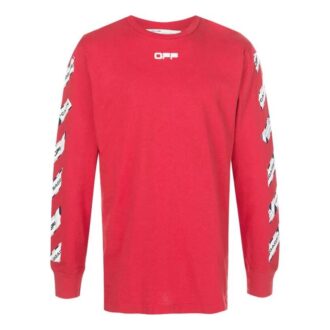 Classic Alphabet Logo Pattern Round Neck Version Red