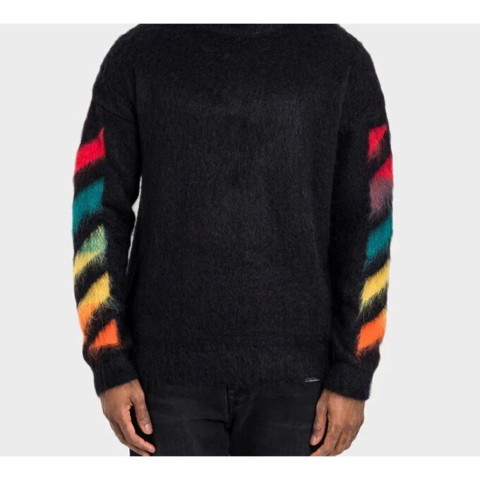Classic Arrow Logo Printing Pullover Knit Black