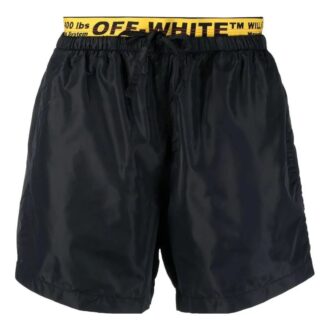 Classic Industrial logo-trim Swim Shorts