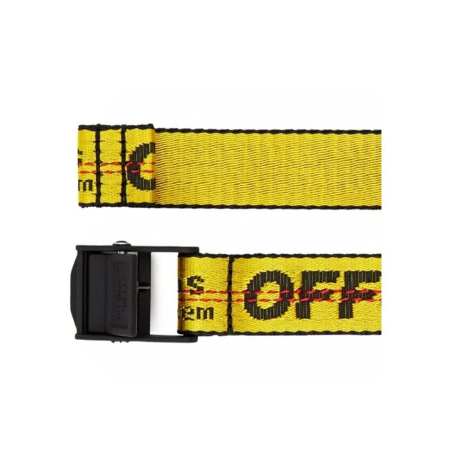 Classic Industrial Style Automatic Buckle Belt Yellow width2.5cm