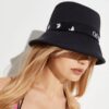 Classic LOGO Printing Fisherman’ s hat Black