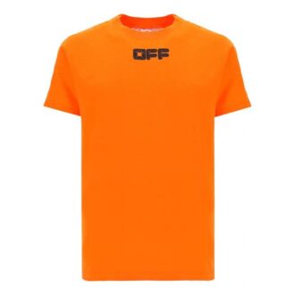 Classic Logo Printing Short Sleeve Orange