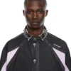Color Block Denim Crystal Overshirt Color Block Denim Crystal Overshirt