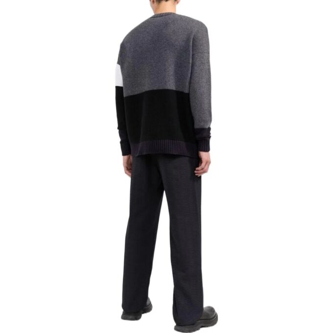 Color Block Off Crewneck