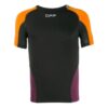 Colorblock Sports Short Sleeve Slim Fit Version Black