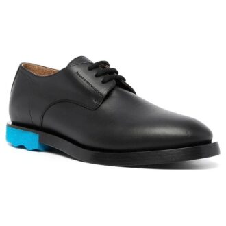 Contrasting-Sole Derby Shoes “Black Blue” Contrasting-Sole Derby Shoes “Black Blue”