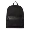 Core Round Logo Print Backpack “Black”