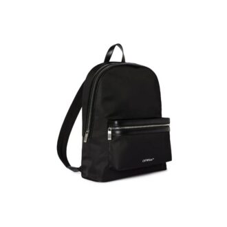 Core Round Logo Print Backpack “Black”