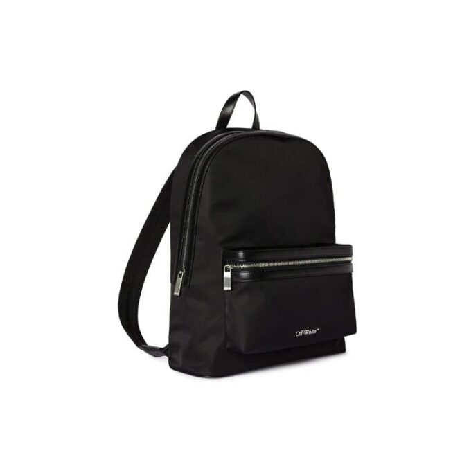 Core Round Logo Print Backpack “Black”
