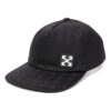 Cotton Applique Peaked cap Black