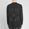 Cotton High Collar Long Sleeves Black