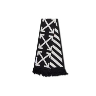 Cotton Icon Classic Scarf Black/White
