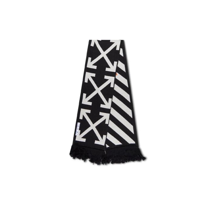 Cotton Icon Classic Scarf Black/White