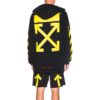 Cotton Printing Logo hooded Long Sleeves Black