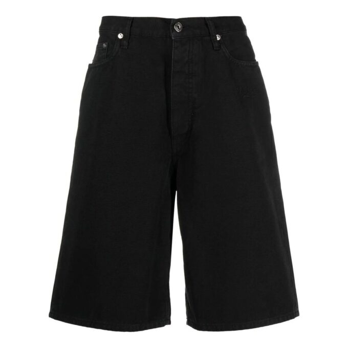 Cotton Utility Bermuda Shorts “Black”