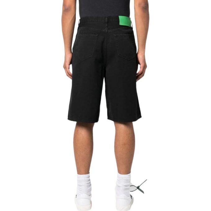 Cotton Utility Bermuda Shorts “Black”
