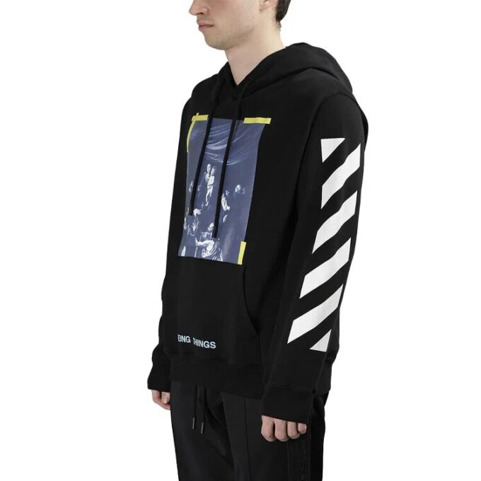 Cravaggio Long Sleeve Men’ s Hoody Black