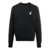 Cut Here Logo Printing Pullover Black