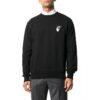 Cut Here Logo Printing Pullover Black