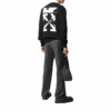 Cut Here Logo Printing Pullover Black