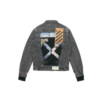 Denim Distressed Jacket “Black”