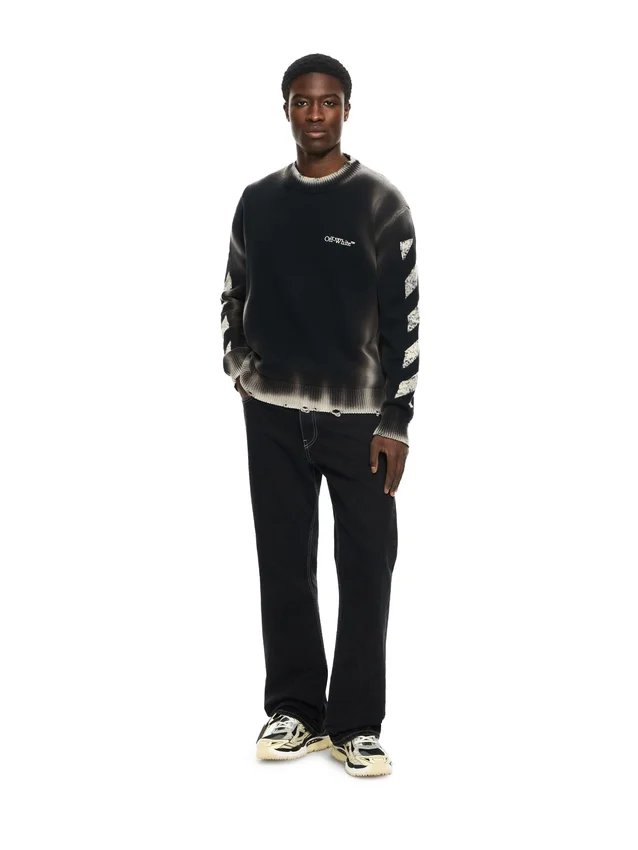 Diag Corrosion Crewneck Sweater Diag Corrosion Crewneck Sweater