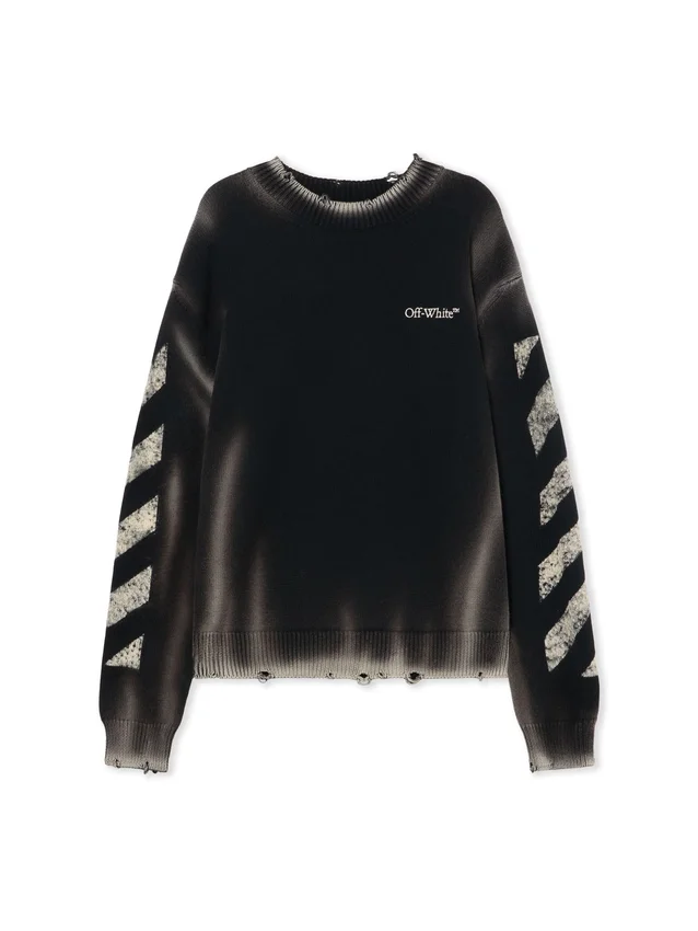 Diag Corrosion Crewneck Sweater Diag Corrosion Crewneck Sweater