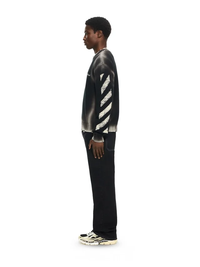 Diag Corrosion Crewneck Sweater Diag Corrosion Crewneck Sweater