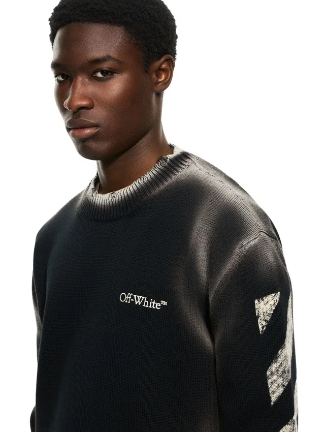 Diag Corrosion Crewneck Sweater Diag Corrosion Crewneck Sweater
