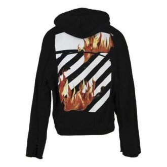 Diag Fire Back Zip Hoodie