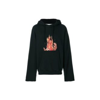 Diag Fire Back Zip Hoodie