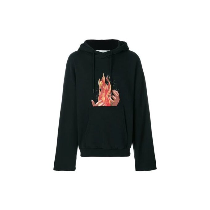 Off-White Men’ s Flame Printing Black
