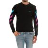 Gradient Arrows Sketch Mens Long Sleeve Sweater