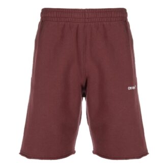 Diag Helvetica Sweatshort “Barolo”