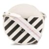 Diag Round shoulder bag Black/White